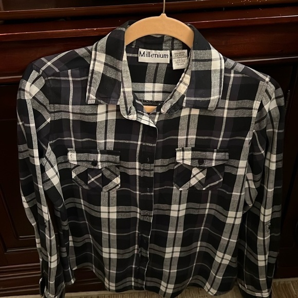 Millenium Flannel Two Pocket Shirt,  Classic Fit, Light Weight - Picture 1 of 3